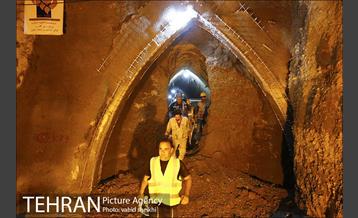 مراسم اتصال جبهه های حفاری شمالی و جنوبی تونل زیر گذر استادمعین 25