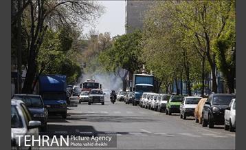 عملیات ضدعفونی محدوده مرکزی تهران 14