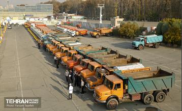 مانور برف روبی شهرداری منطقه 5