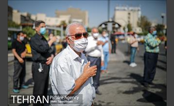 تکیه سیار عزای حسینی در پایانه تاکسیرانی سازمان آب 16