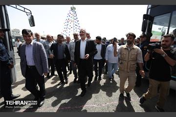 آیین بهره‌برداری از ۲۰۱ دستگاه اتوبوس برقی 2