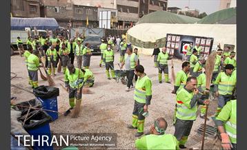 خدمات رسانی نیرو های خادم الحسین (ع) در کربلا 56