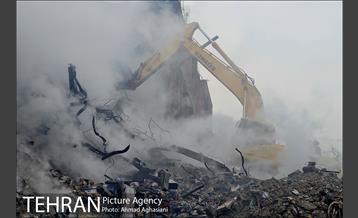 سومین روز عملیات امداد ونجات حادثه پلاسکو 6