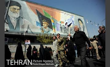 راهپیمایی ضدآمریکایی نمازگزاران جمعه تهران 10