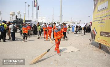 خدمات شهرداری منطقه 5 در گذرگاه مرزی مهران 2