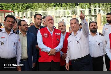 بازدید استاندار تهران از مرکز آموزش آتش‌نشانی شهرداری تهران 12