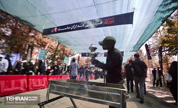 مواکب پذیرایی از زائران رهبر شهید در مراسم وداع