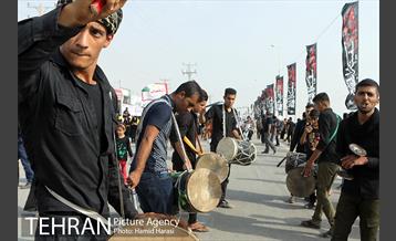 ارائه خدمات نیرو های خادم الحسین (ع) در مرز شلمچه 5