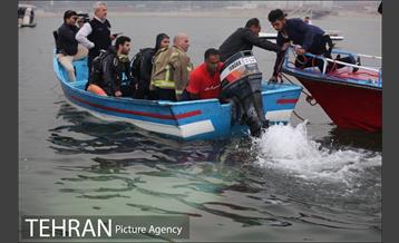 سقوط یه فروند بالگرد در دریاچه شهدای خلیج فارس 13