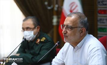 جلسه بررسی طرح بازآفرینی باغ‌راه حضرت فاطمه (س) با حضور شهردار تهران