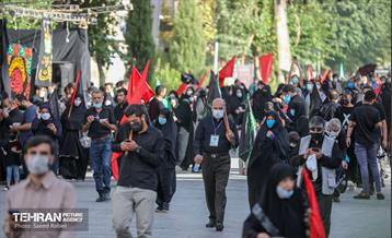 مراسم پیاده روی جاماندگان اربعین حسینی در تهران 9