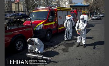 ضدعفونی و پاکسازی بازار تجریش 4