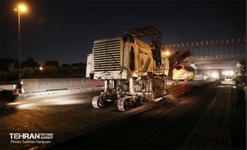 عملیات آسفالت‌ریزی در پایتخت 20