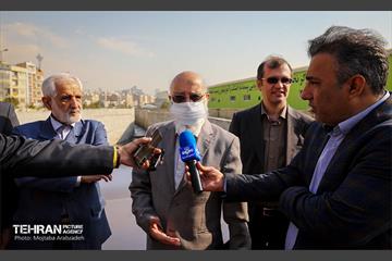 آیین بهره برداری از پنج پروژه جمع آوری و هدایت آب های سطحی در تهران  10