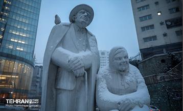 بارش برف زمستانی در شمیران  8