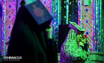 احیای شب بیست‌ویکم ماه رمضان امامزاده پنج تن لویزان 20