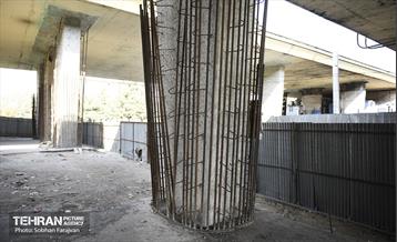 پروژه مقاوم‌سازی پل تقاطع بزرگراه همت و شیخ فضل الله نوری 13