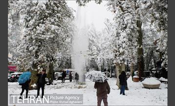 بارش اولین برف پاییزی در تهران 2