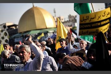 تجمع قدردانی از عملیات وعده صادق ۲ در میدان امام حسین (ع) 3