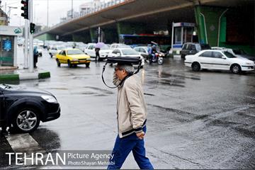 بارش باران پاییزی در تهران 7