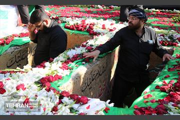 تشییع دو شهید گمنام در منطقه 15