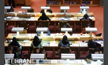 کتابخانه ملی در فصل امتحانات 4