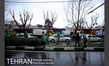 خدمات شهرداری تهران در پایان راهپیمایی یوم الله 22 بهمن 44