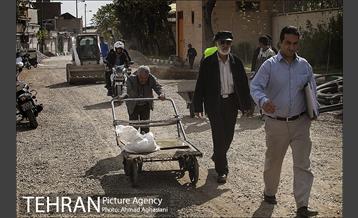 سنگ فرش خیابان پامنار‎ 27