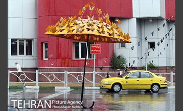 بارش باران پاییزی در تهران 2