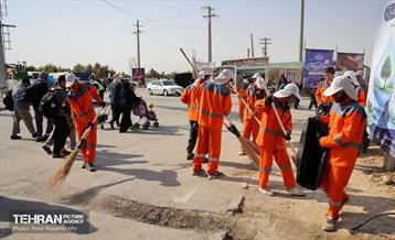 خدمات شهرداری منطقه 5 در گذرگاه مرزی مهران 7