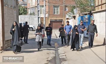 بازدید اصحاب رسانه از پروژه‌های بازآفرینی محله نفرآباد 29