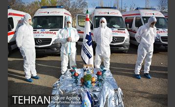 تحویل سال نو در پایگاه عملیات ویژه اورژانس تهران 11