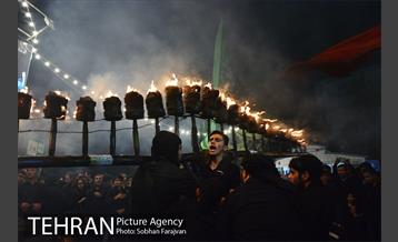 آیین مشعل گردانی نجفی های مقیم تهران 6