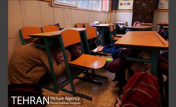 مانور سراسری زلزله در دبستان شهید بهشتی 14