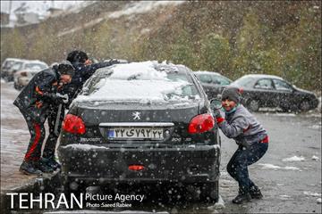 بارش نخستین برف پاییزی در تهران 30