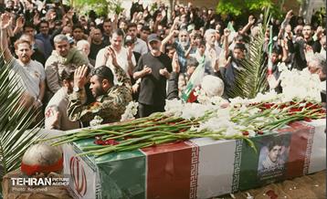 تشییع پیکر مطهر شهید محمد حسن زارعی در منطقه ۸ 9