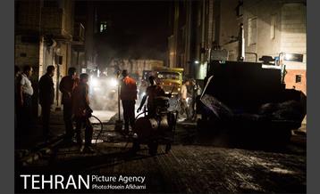 عملیات آسفالت ریزی در ناحیه یک منظقه هفت‎ 3