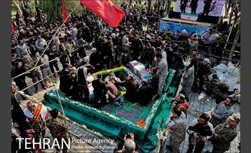 تشییع و تدفین دو شهید گمنام در بوستان گلزار منطقه 17 20