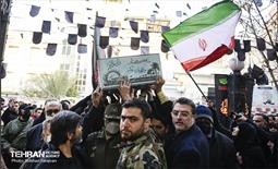 تشییع پیکر شهید گمنام در مسجد حجت(عج) 1