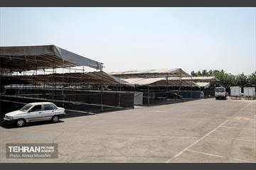 آماده‌سازی زائرشهر بوستان میدان مرکزی میوه و تره‌بار 2