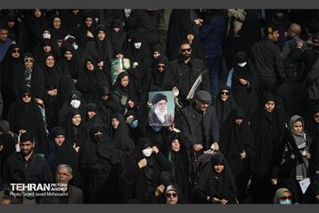 مراسم تشییع پیکرهای ۱۰۰ شهید گمنام 54