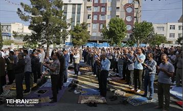 اقامه نماز عید سعید فطر در محله شهران 26