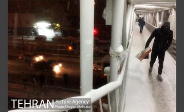 صبح برفی تهران 23