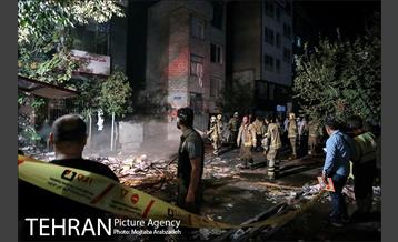 آتش‌سوزی ساختمان چهار طبقه در خیابان فخر رازی 16