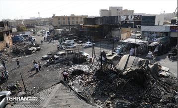 بازار آهن شآداباد پس از آتش سوزی 19