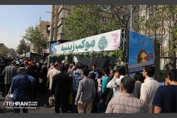 خدمت‌رسانی موکب زینبیه(س) منطقه ۸ در مصلای تهران 6