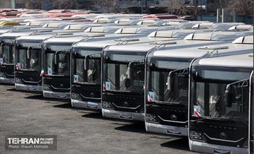 ورود اتوبوس‌های دوکابین جدید به تهران 22