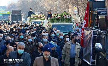 تشییع و تدفین پیکر مطهر دو شهید گمنام در منطقه 17