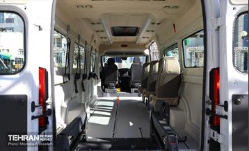 بـازدید شهردار تهران از اتوبوس‌های برقی و ون‌های ویژه جانبازان و معلولان 13