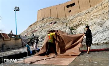 قالیشویی سنتی در چشمه علی 15